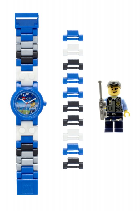 LEGO City Policeman (Policista) - hodinky s minifigurkou 8020028