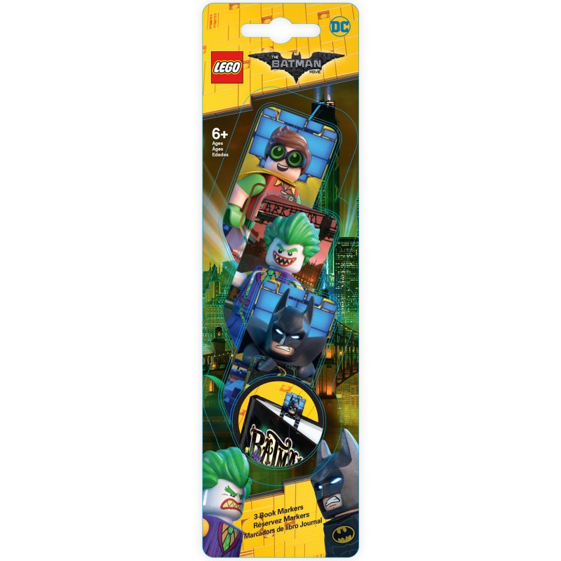 LEGO Batman Movie Záložky - 3 ks (Batman/Robin/Joker)