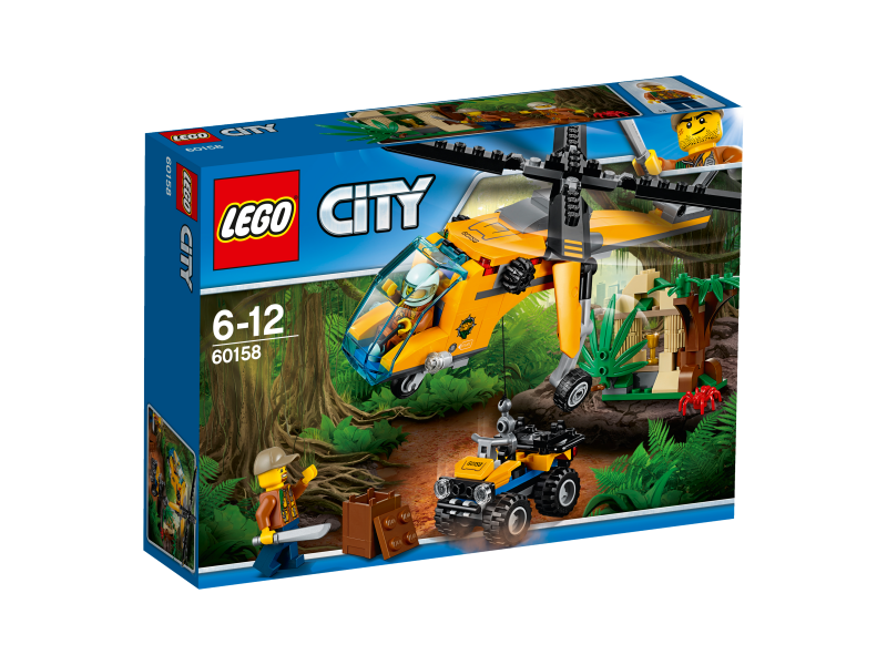 LEGO City Nákladní helikoptéra do džungle 60158