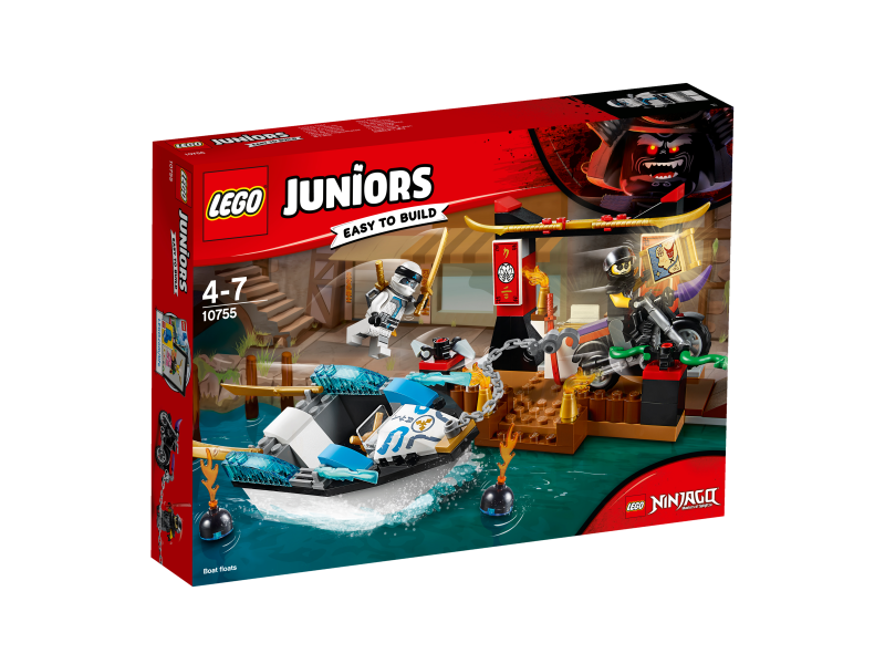 LEGO Juniors Pronásledování v Zaneově nindža člunu 10755