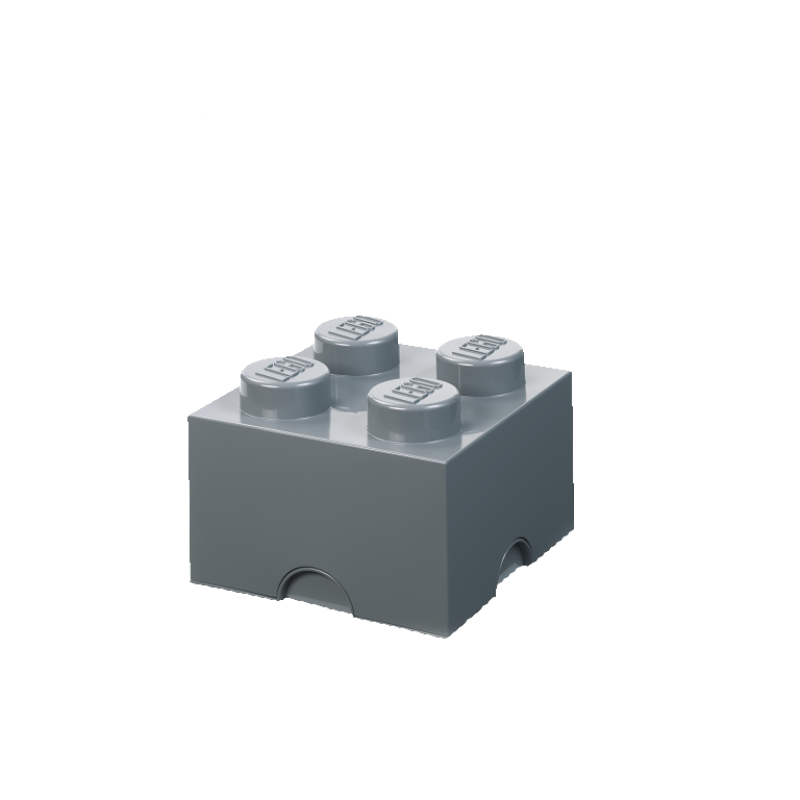 LEGO® úložný box 4 tmavě šedá