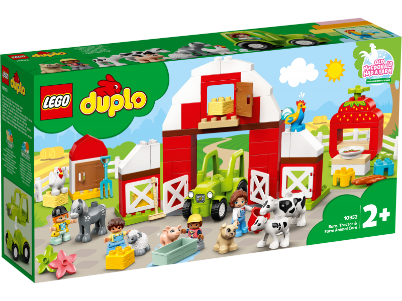 LEGO DUPLO Stodola, traktor a zvířátka z farmy 10952 - poškozená krabice!!
