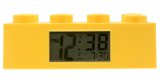 LEGO Brick - hodiny s budíkem, žluté 9002144