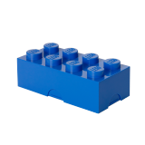 LEGO® box na svačinu 100 x 200 x 75 mm - modrá