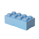 LEGO® box na svačinu 100 x 200 x 75 mm - světle modrá