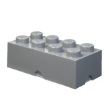 LEGO® úložný box 8 tmavě šedá