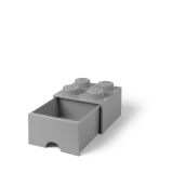 LEGO® úložný box 4 s šuplíkem šedá
