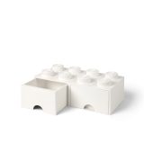 LEGO® úložný box 8 s šuplíky bílá