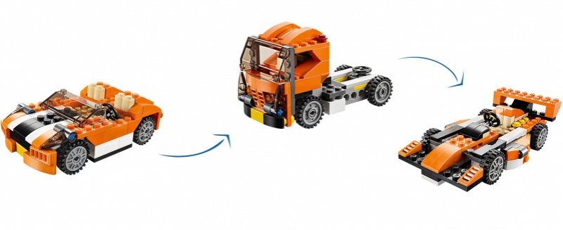 LEGO Creator Oranžový závoďák 31017
