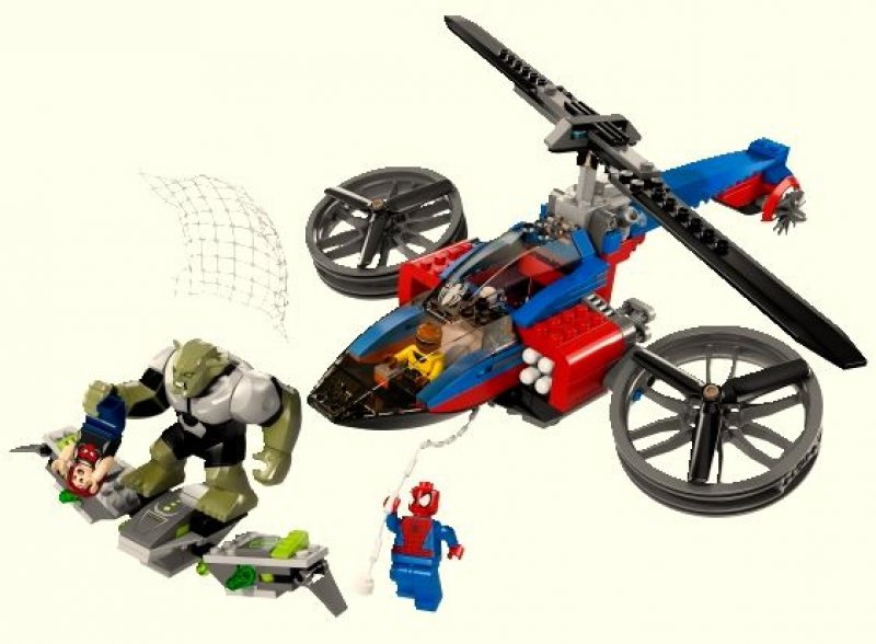 LEGO Super Heroes Pavoučí záchranný vrtulník 76016
