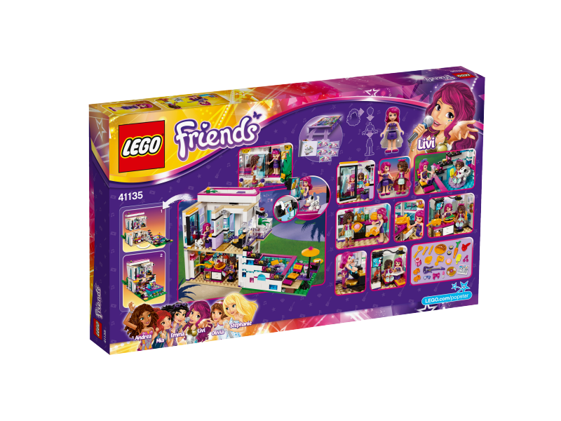 LEGO Friends Livi a její dům popové hvězdy 41135