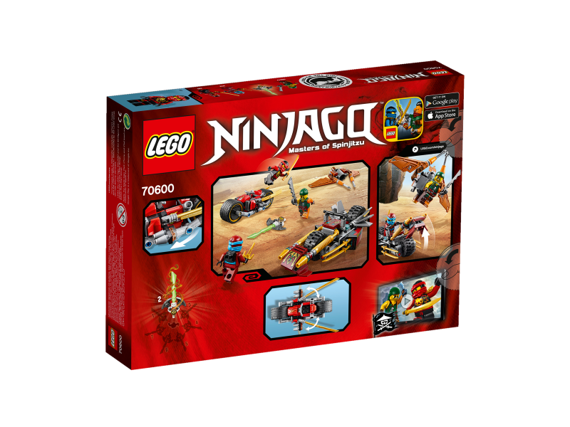 LEGO Ninjago Honička nindža motorek 70600