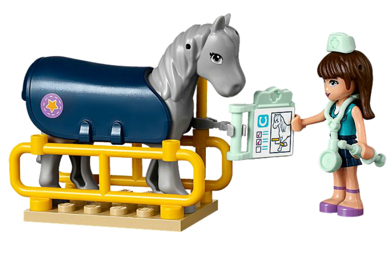 LEGO Friends Veterinářský přívěs s koněm 41125