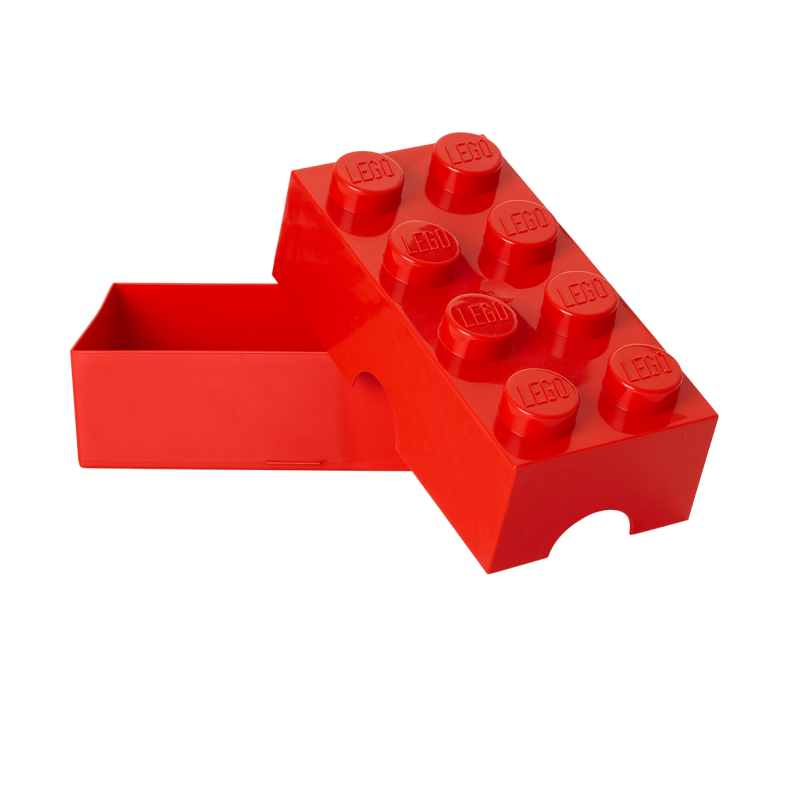 LEGO® box na svačinu 100 x 200 x 75 mm - modrá