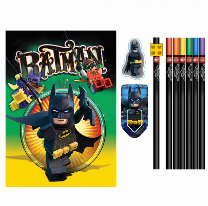 LEGO Batman Movie Stationary set se zápisníkem