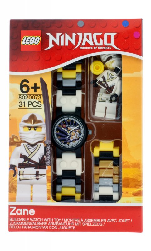 LEGO Ninjago Zane - hodinky s minifigurkou 8020073