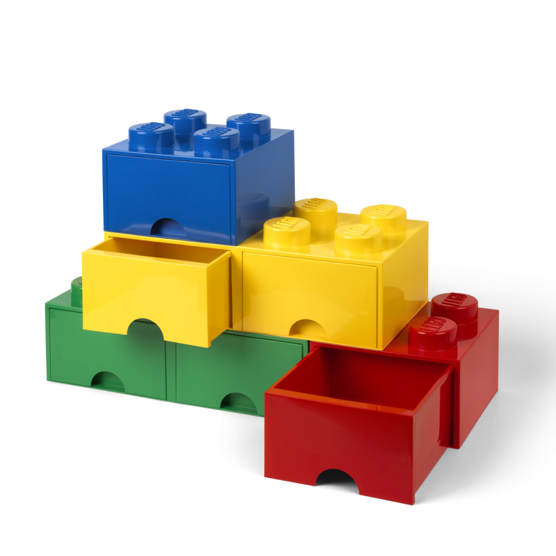 LEGO® úložný box 4 s šuplíkem červená