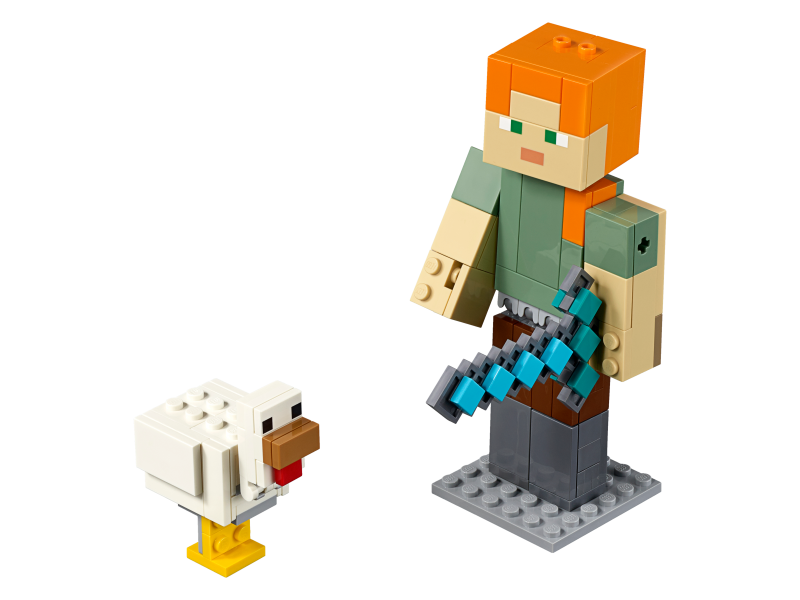 LEGO Minecraft velká figurka: Alex s kuřetem 21149