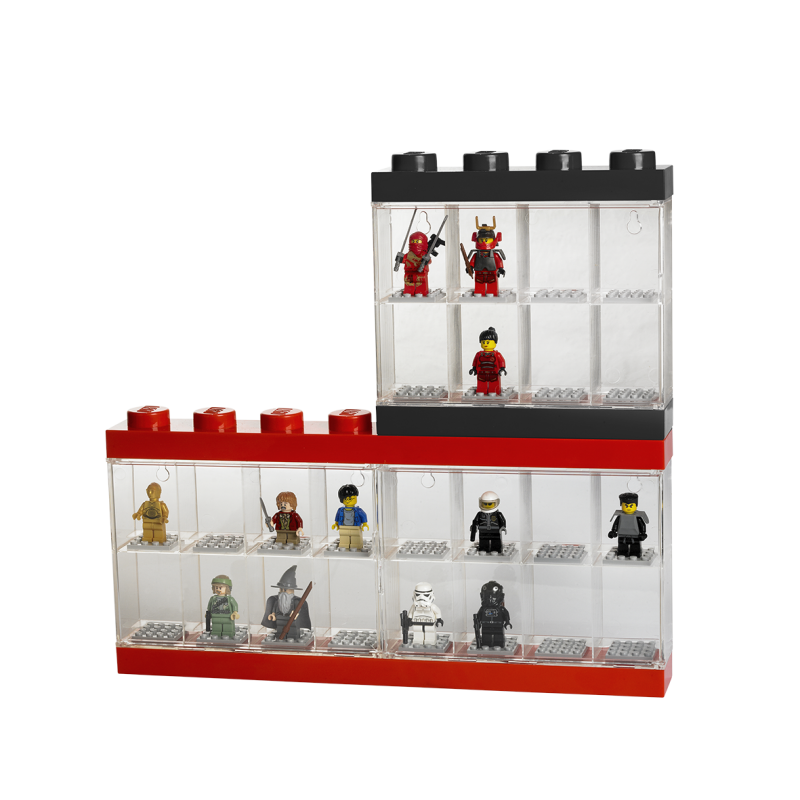 LEGO® sběratelská skříňka na 16 minifigurek - modrá