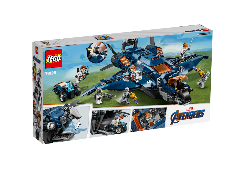 LEGO Avengers Parádní tryskáč Avengerů Quinjet 76126