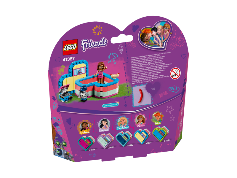 LEGO Friends Olivia a letní srdcová krabička 41387