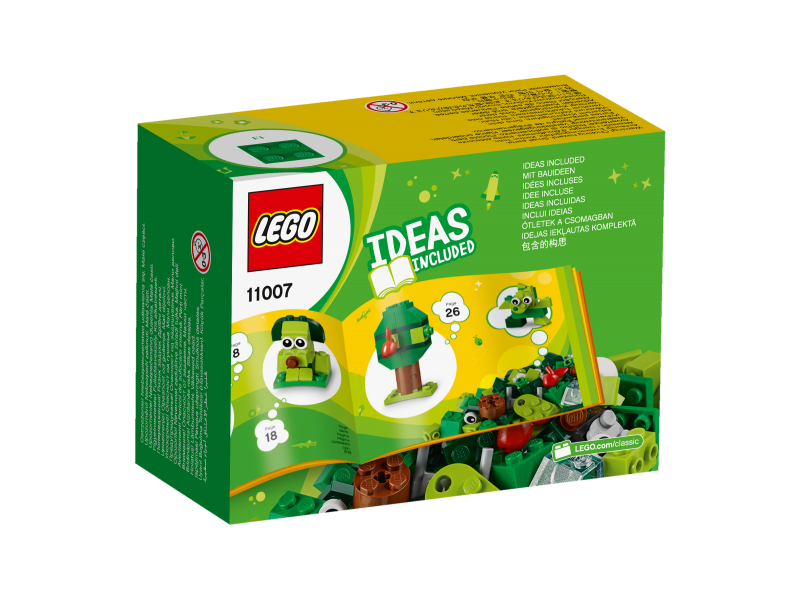 LEGO Classic Zelené kreativní kostičky 11007