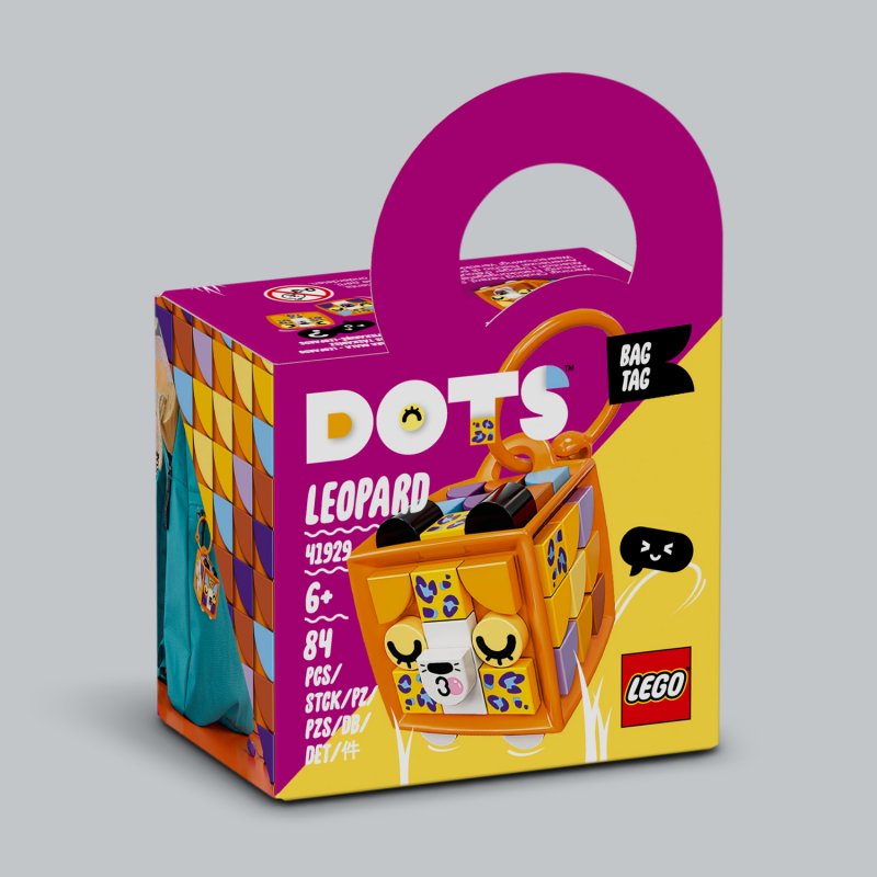 LEGO DOTS Ozdoba na tašku – leopard 41929