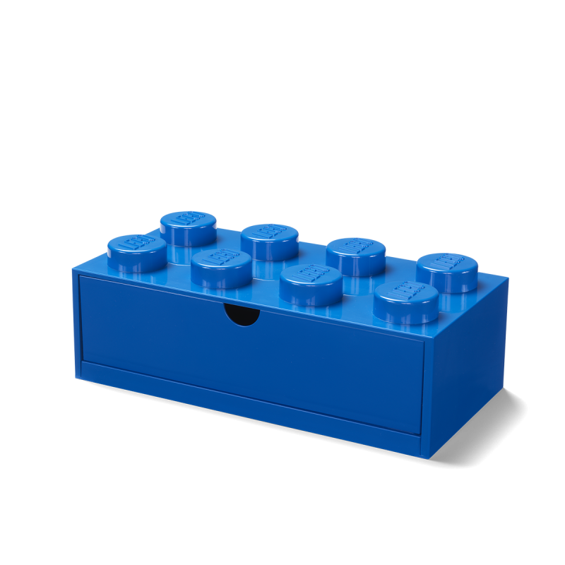 LEGO® stolní box 8 se zásuvkou - modrá