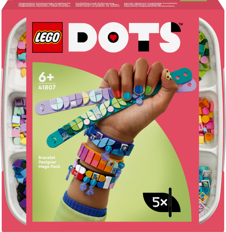 LEGO® DOTS 41807 Mega balení náramků: Ukaž svůj styl!