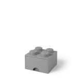 LEGO® úložný box 4 s šuplíkem šedá