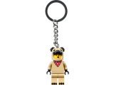 LEGO® Iconic 854158 Přívěsek na klíče – Chlapík v kostýmu buldočka